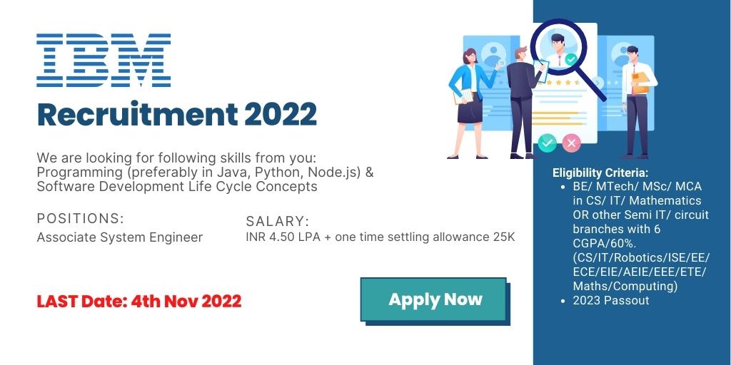 IBM Recruitment Drive 2022