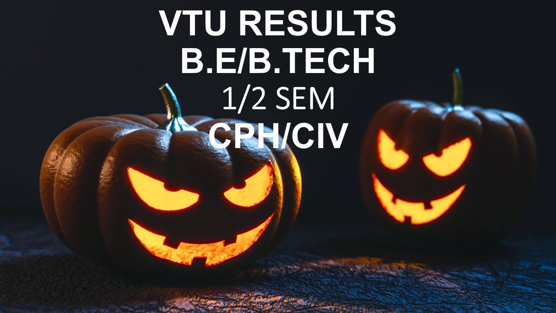vtu 1st semester and 2nd semester cph civ results announced