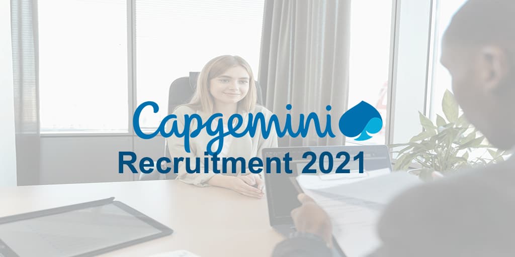 Capgemini Recruitment 2021