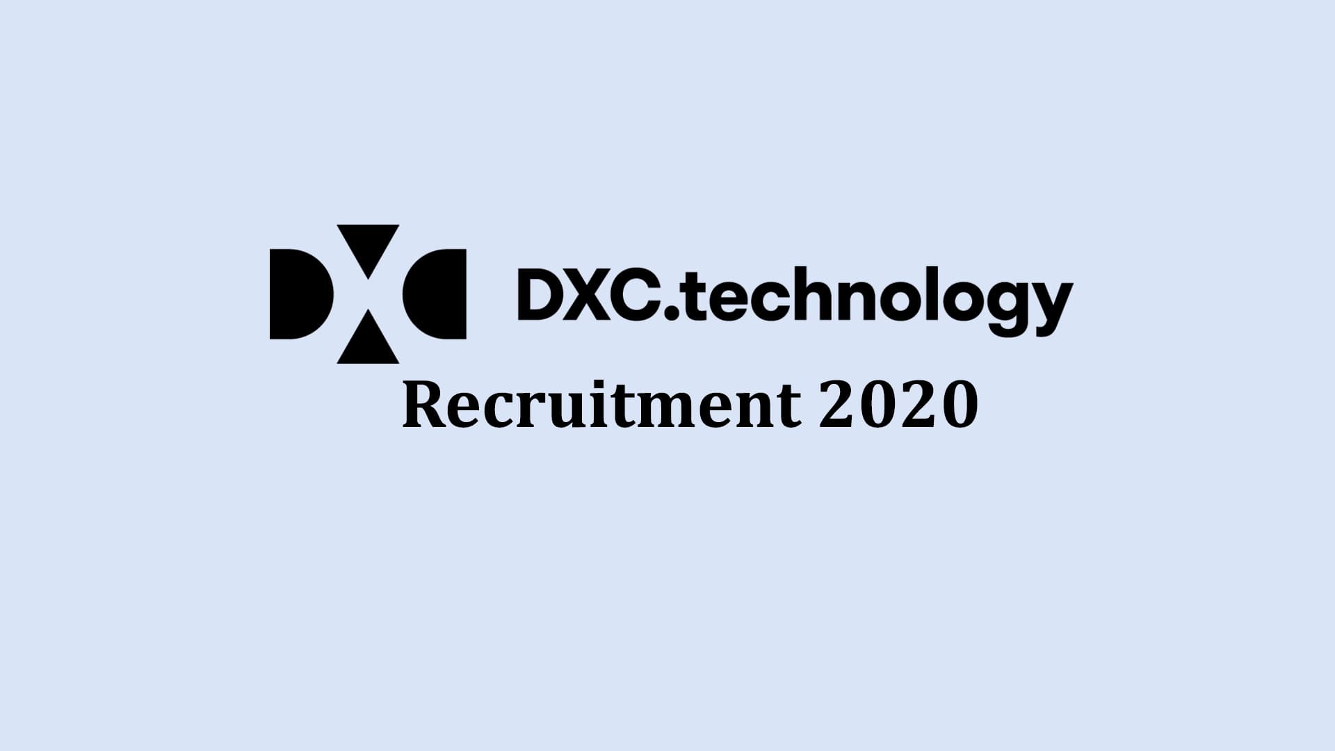 VTU DXC Technology Recruitment Drive 2020