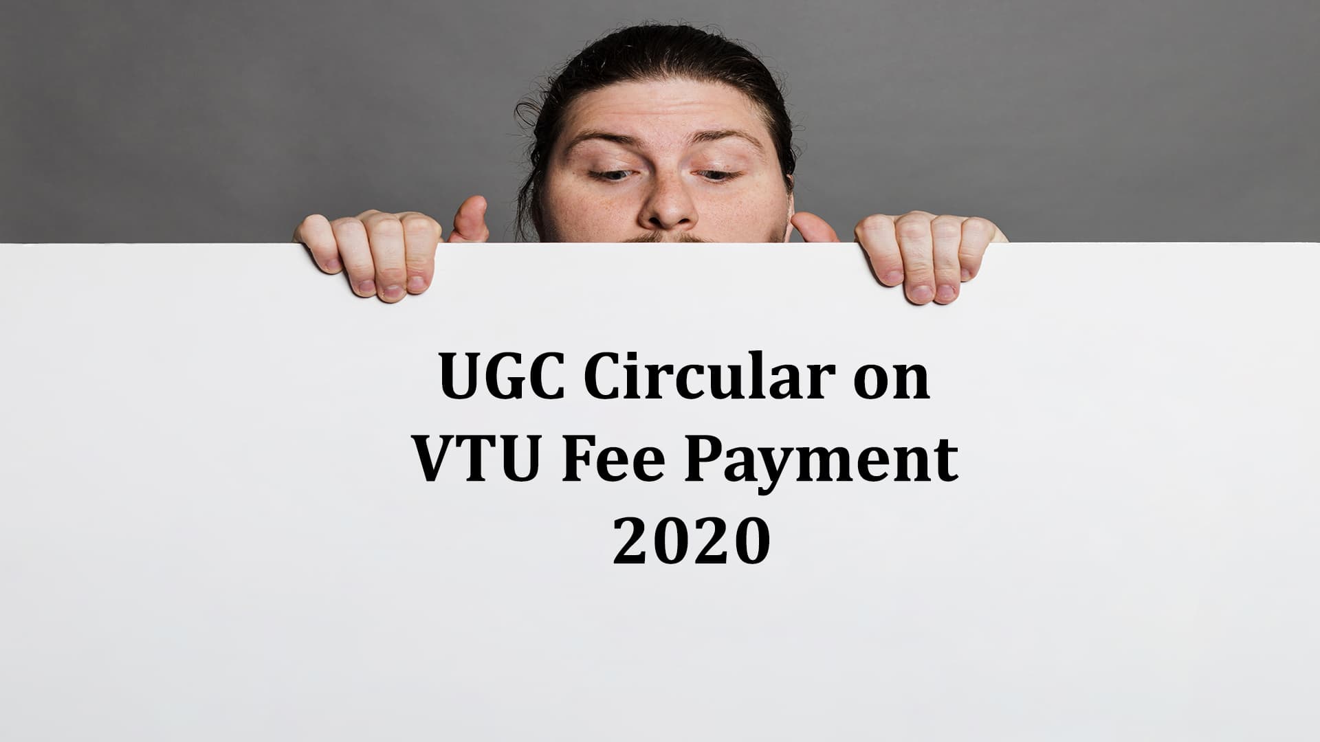 UGC Circular on VTU Fee Payment 2020