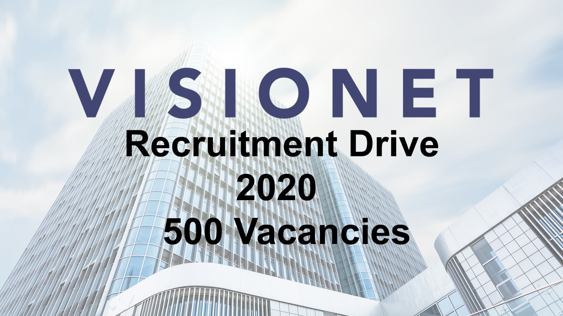 Visionet Recruitment Drive 2020 | 500 Vacancies