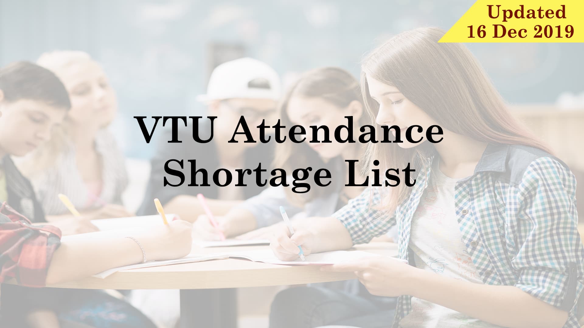 VTU Attendance Shortage List