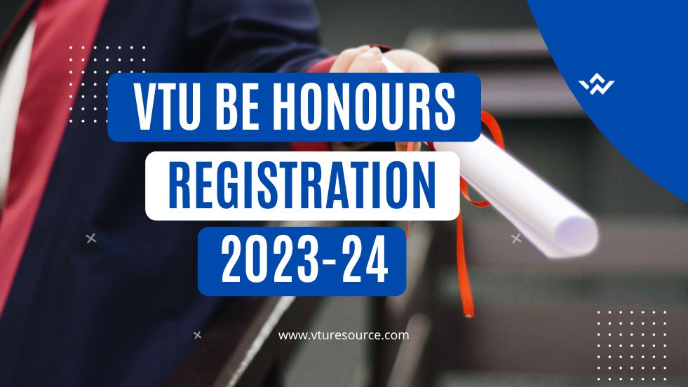 VTU BE Honours Registration 2023-24