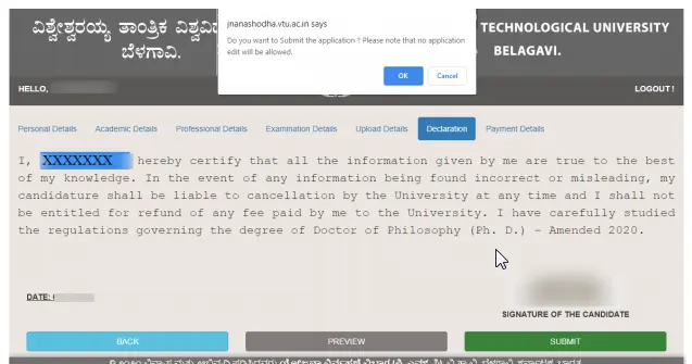 VTU ETR PhD Final Application Submit