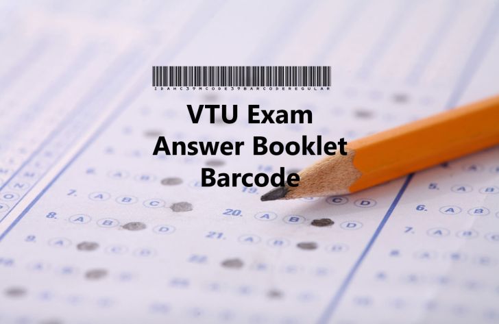 VTU Answer booklet barcode