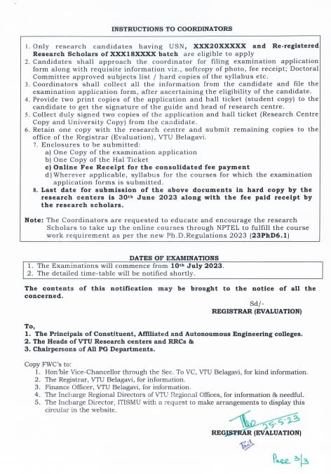 vtu phd rules and regulations 2023