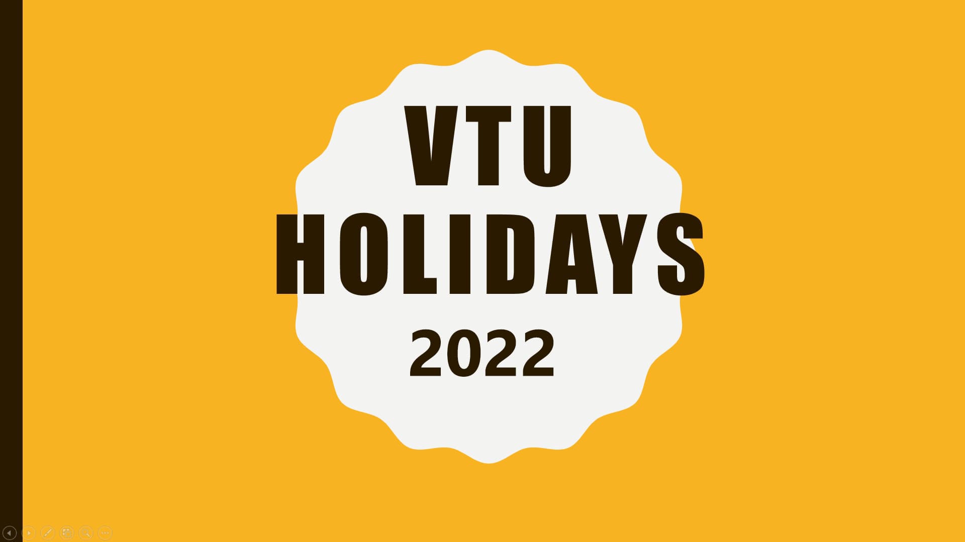 Vtu Holidays 2021