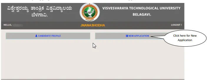 VTU Phd New Application