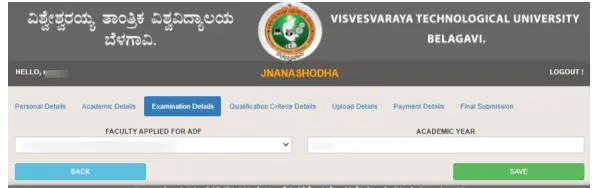 VTU PhD ADF Examination Details