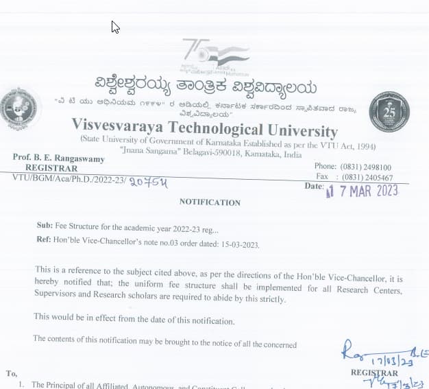 vtu phd documents