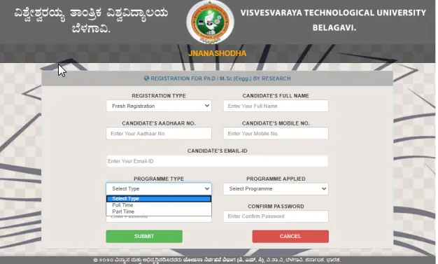 VTU PhD Select Programme